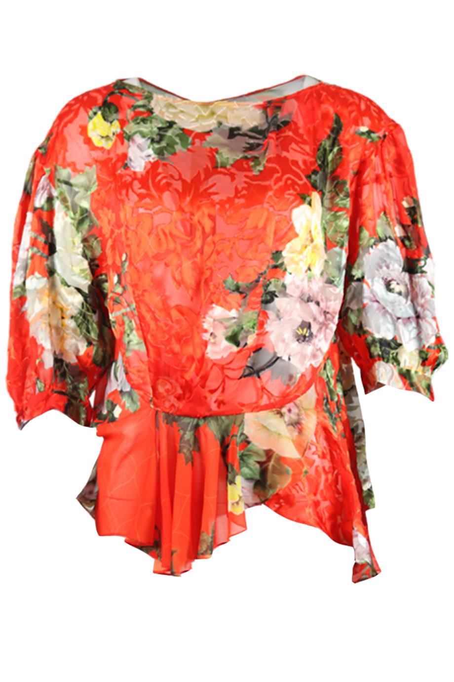 PREEN BY THORNTON BREGAZZI SILK TOP MEDIUM
