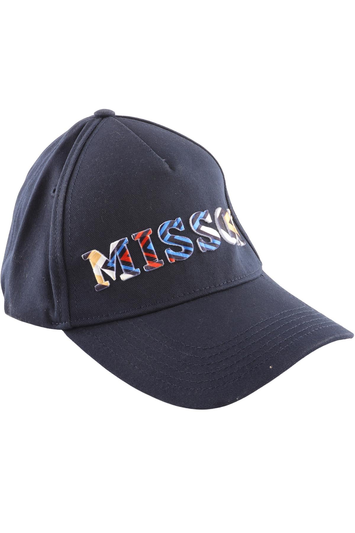 MISSONI NAVY COTTON BASEBALL CAP