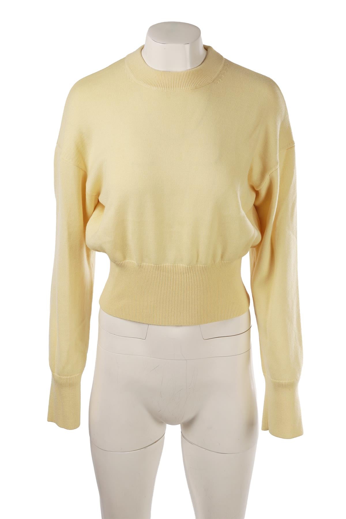 YELLOW COTTON SWEATER