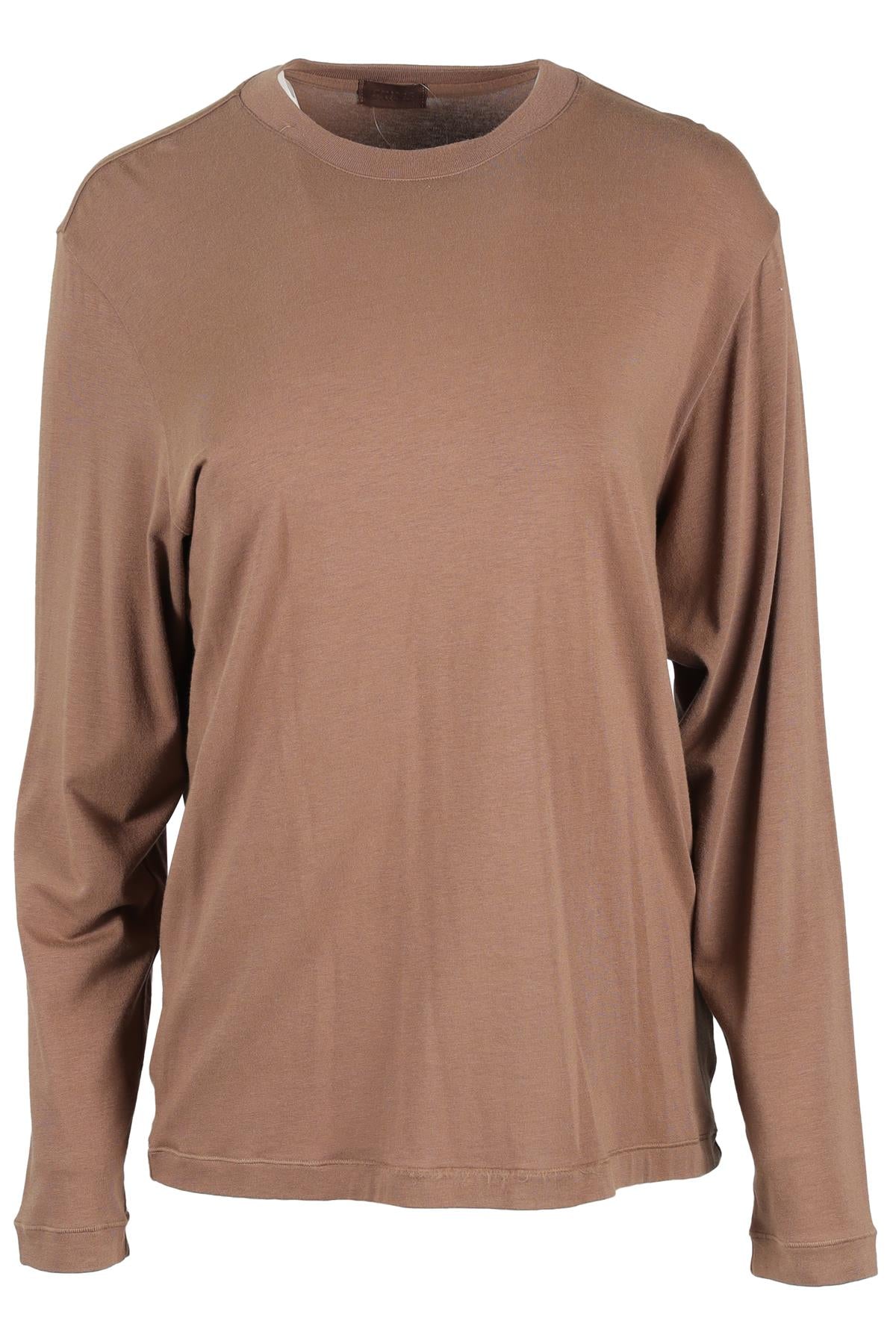 SKIMS BROWN COTTON TOP SMALL