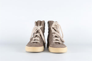 LORENA ANTONIAZZI GREY SUEDE SNEAKERS EU 38 UK 5 US 8