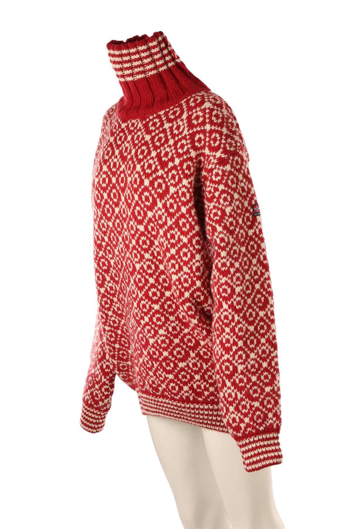 DEVOLD RED WOOL SWEATER XLARGE