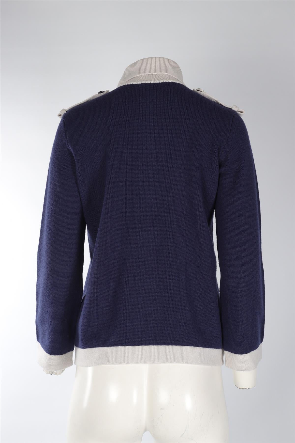 CHANEL BLUE 2016 CASHMERE CARDIGAN FR 38 UK 10
