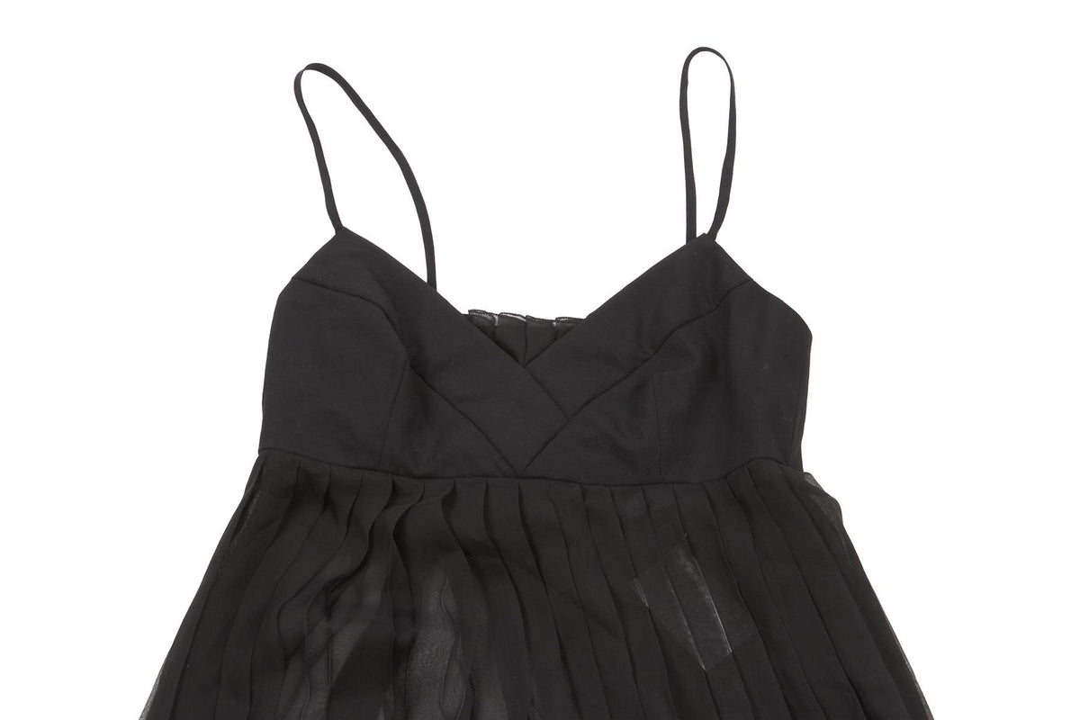 CHANEL BLACK 2001 WOOL TOP FR 34 UK 6