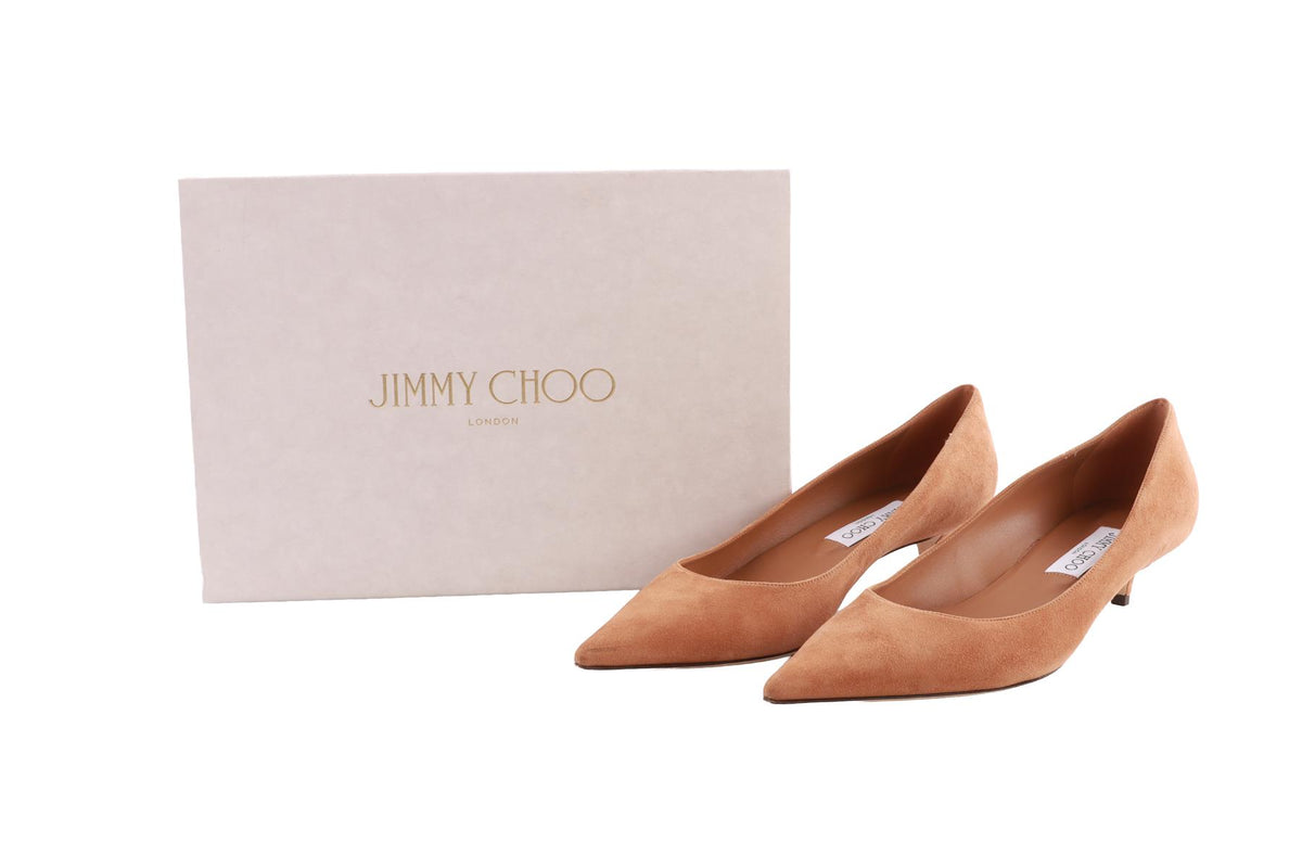 TAN SUEDE PUMPS