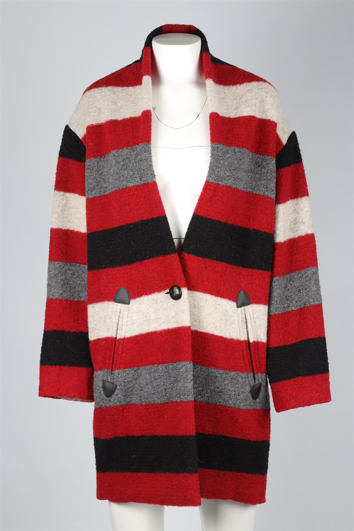 ISABEL MARANT ÉTOILE MULTI WOOL COAT FR 34 UK 6