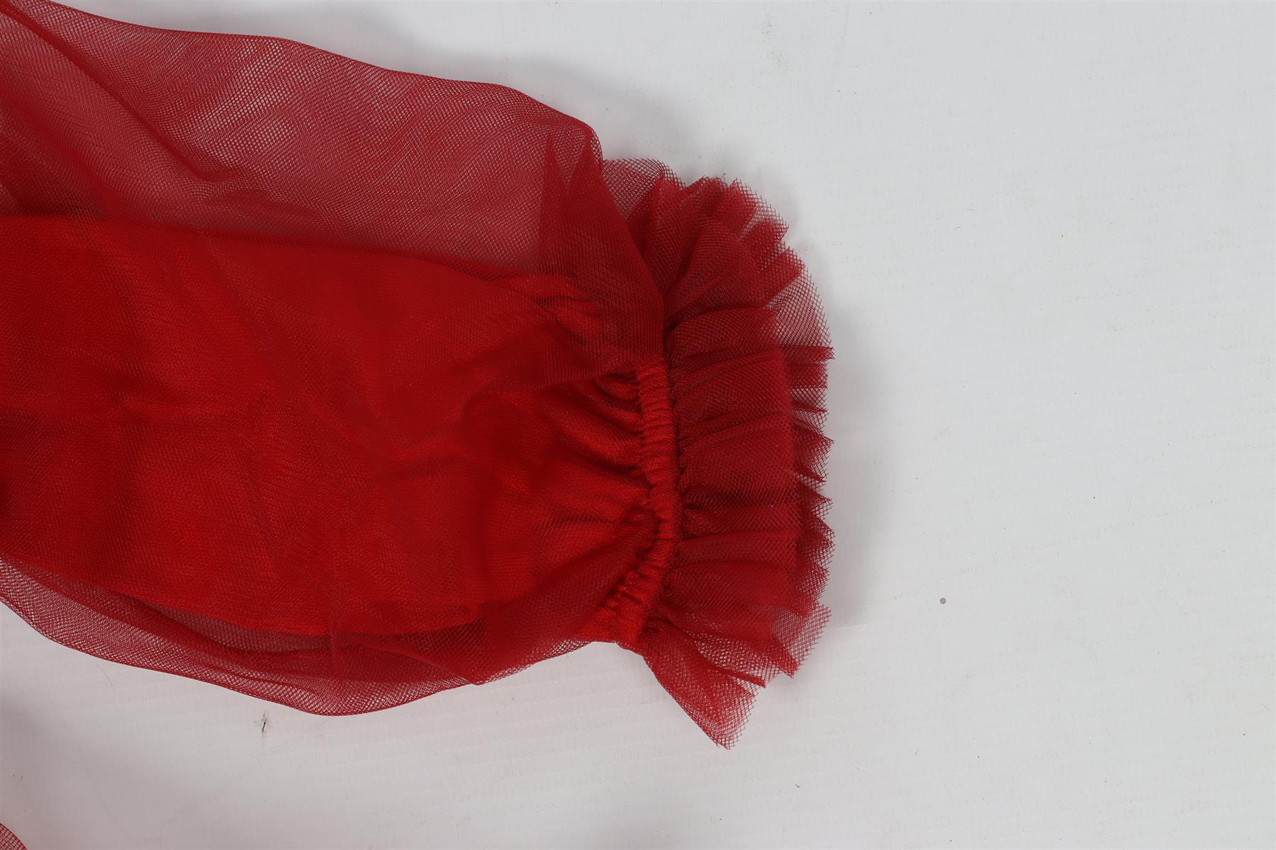 MONNALISA RED KIDS GRILS TULLE DRESS 3 YEARS