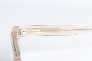 OLIVER PEOPLES NUDE RECTANGLE FRAME ACETATE SUNGLASSES