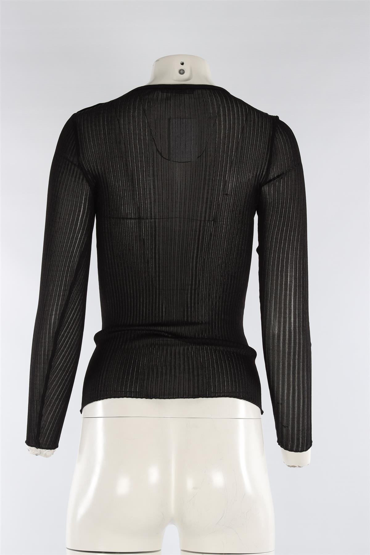BALMAIN BLACK KNIT TOP XSMALL