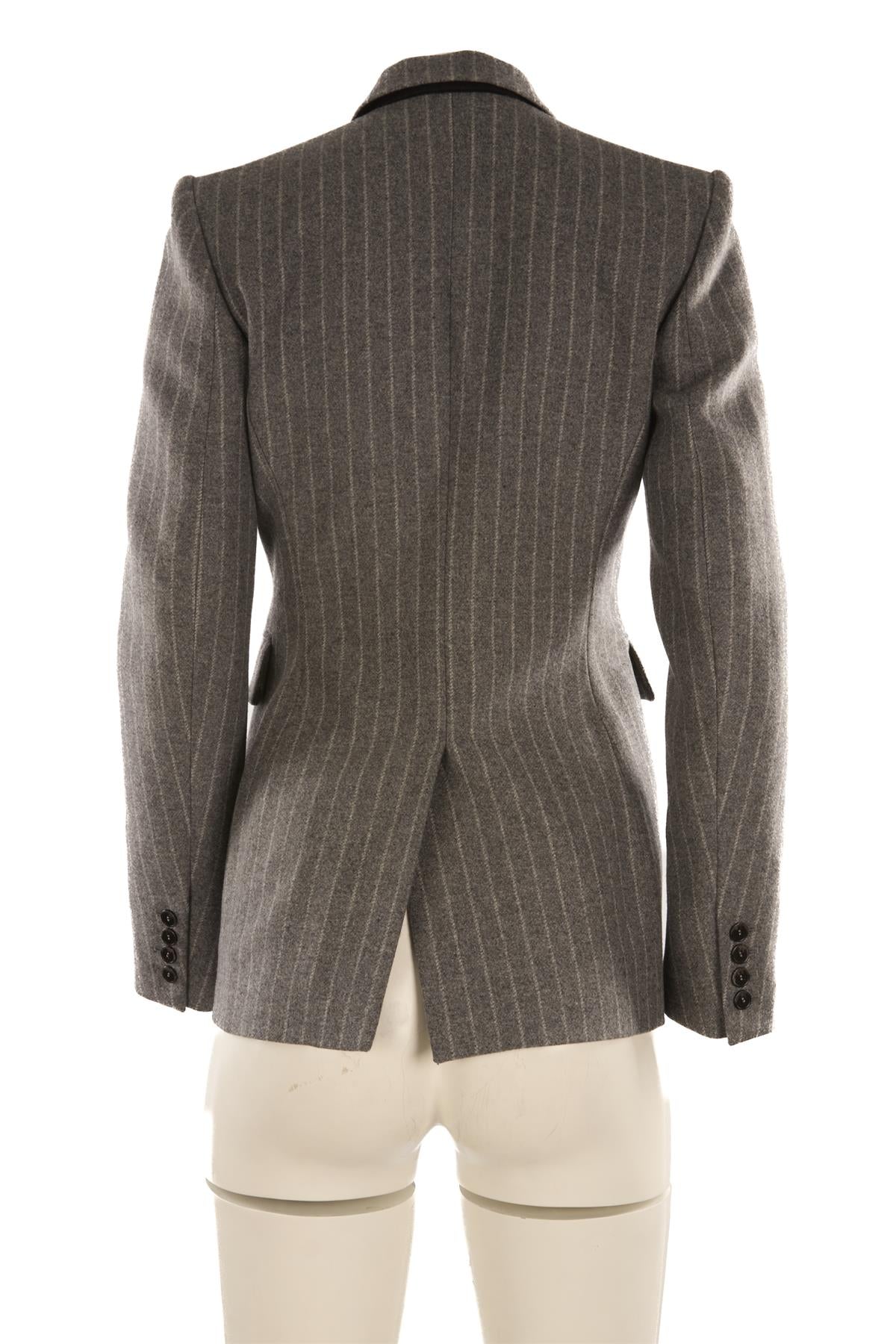 ANOTHER TOMORROW GREY WOOL BLAZER IT 38 UK 6