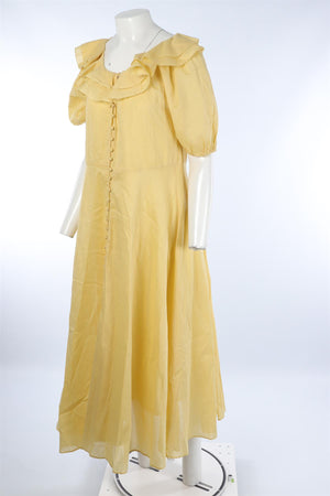 THE GREAT YELLOW COTTON MAXI DRESS UK 12