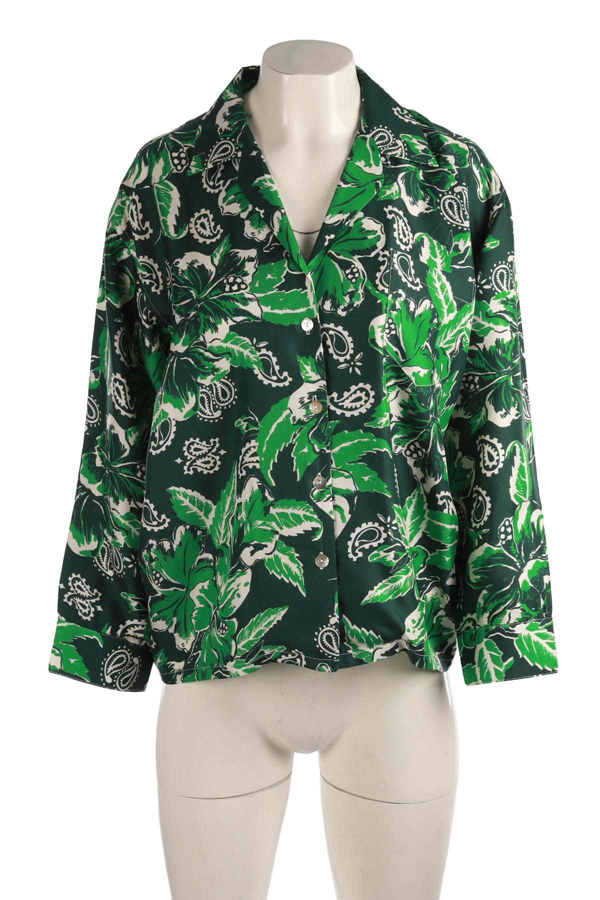 CALL IT BY YOUR NAME GREEN SILK SHIRT MEDIUM