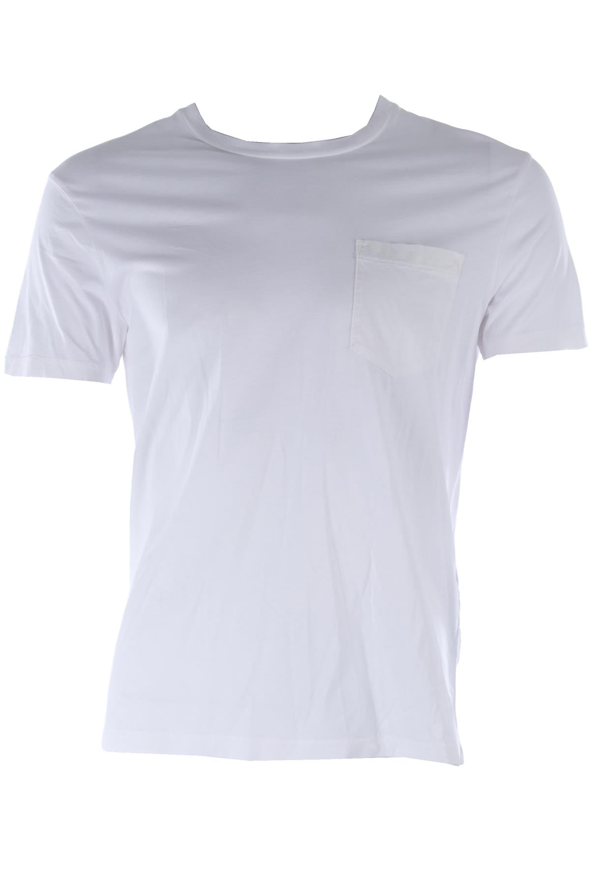 WHITE MEN'S COTTON T-SHIRT