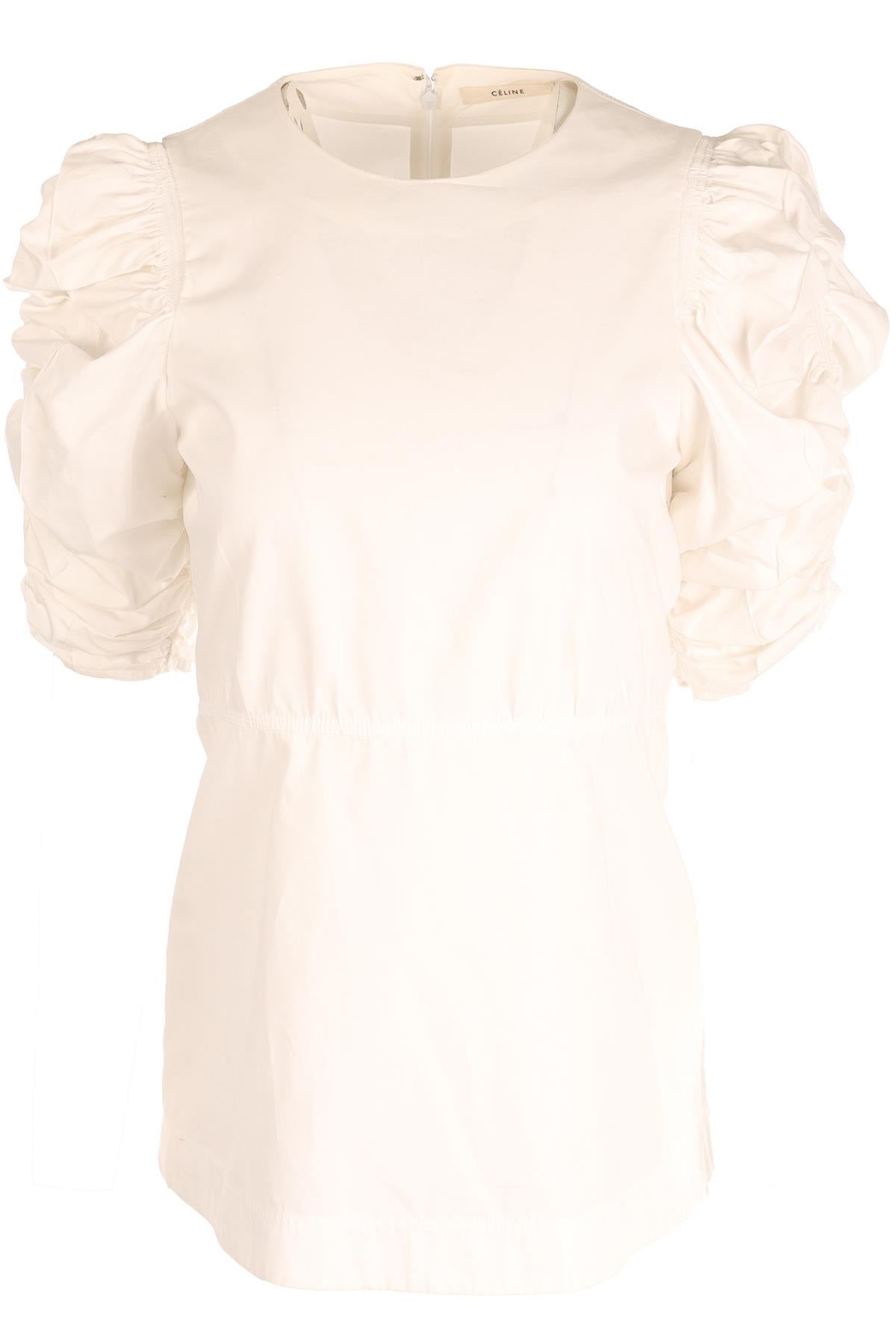 CELINE WHITE COTTON TOP FR 38 UK 10