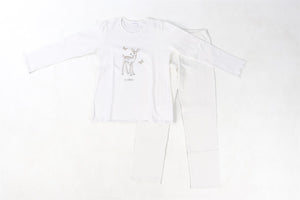 LA PERLA WHITE KIDS GIRLS PYJAMA SET 12 YEARS