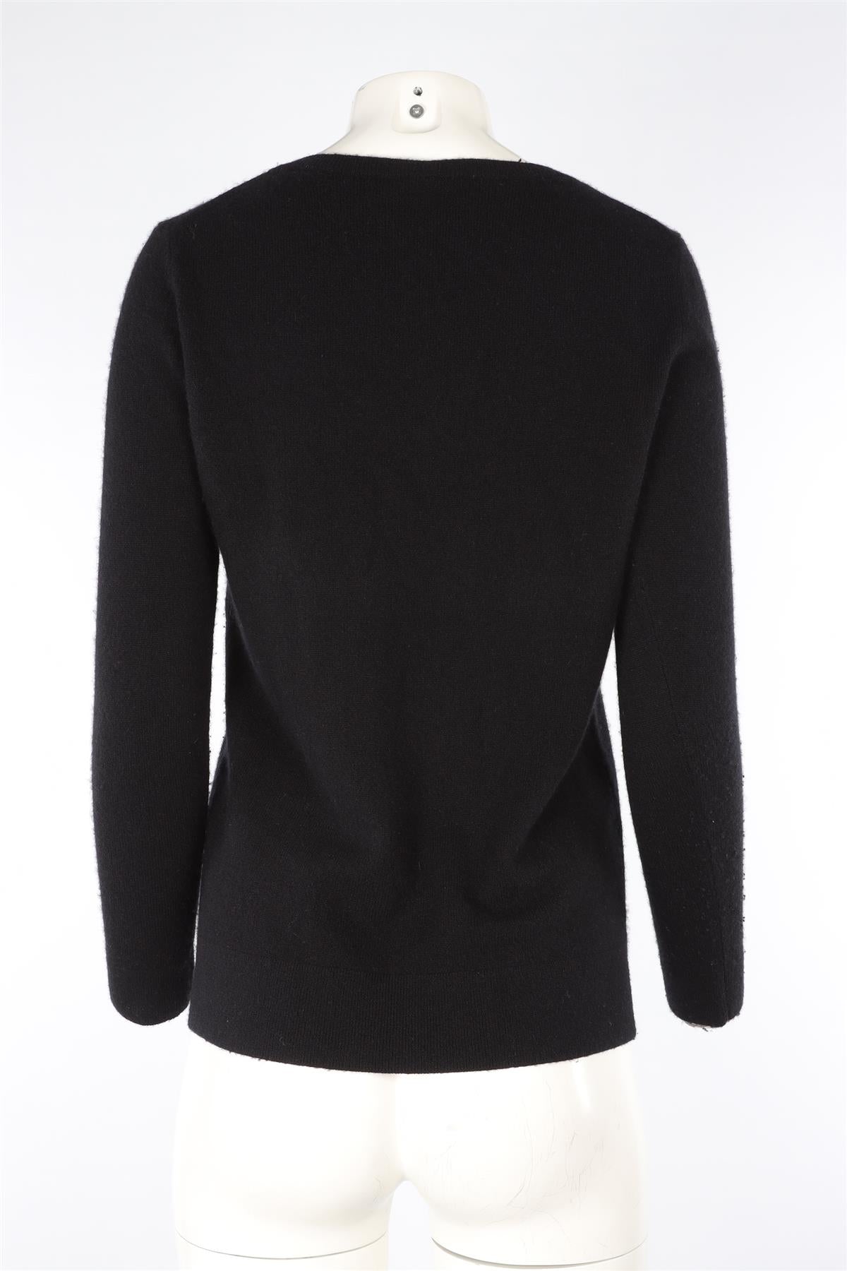 NEIMAN MARCUS BLACK CASHMERE SWEATER SMALL