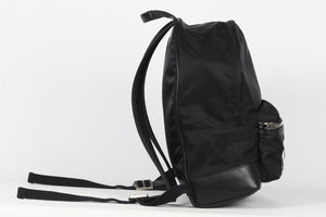 AMIRI BLACK NYLON AND LEATHER BACKPACK