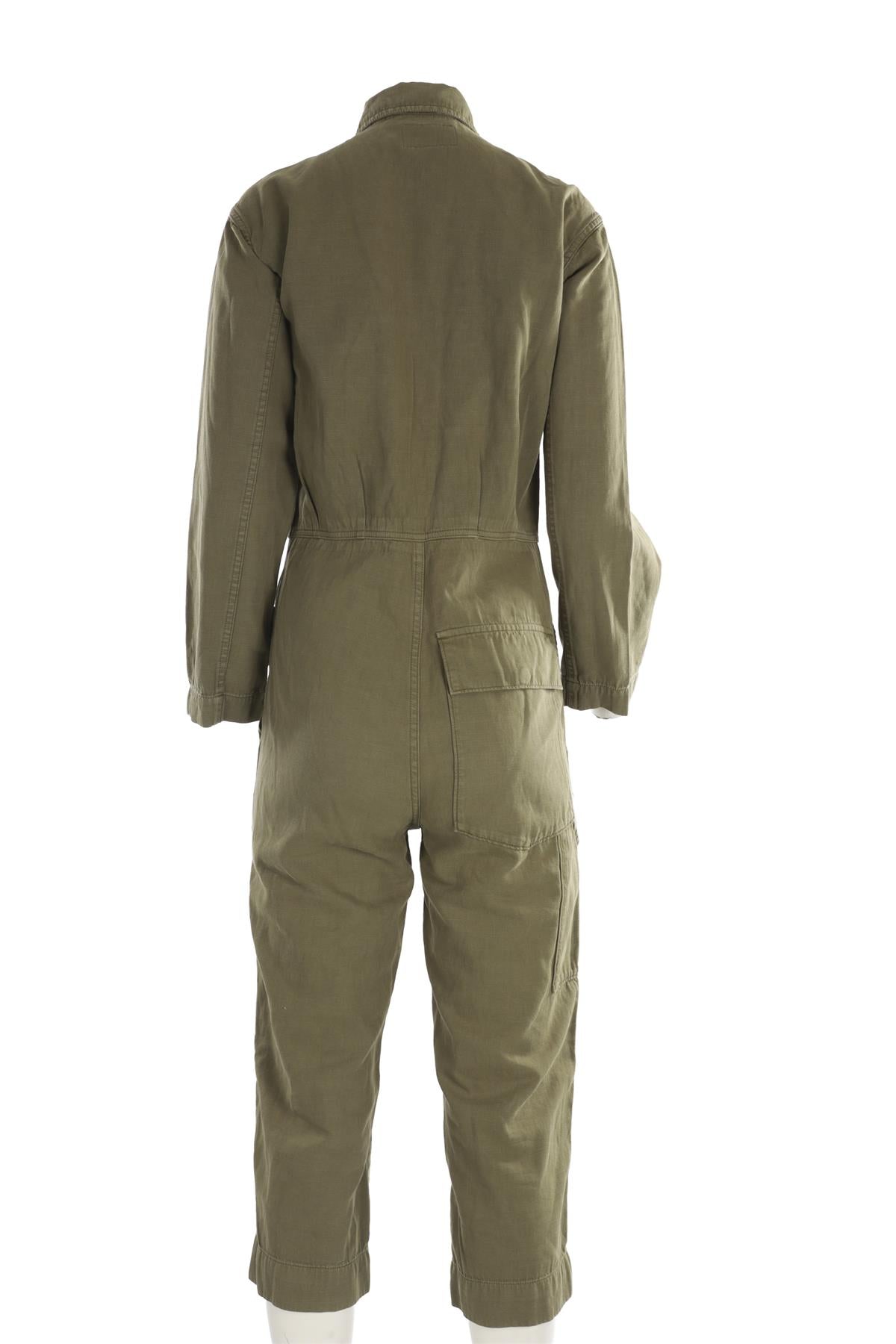 CURRENT/ELLIOTT GREEN COTTON JUMPSUIT UK 6