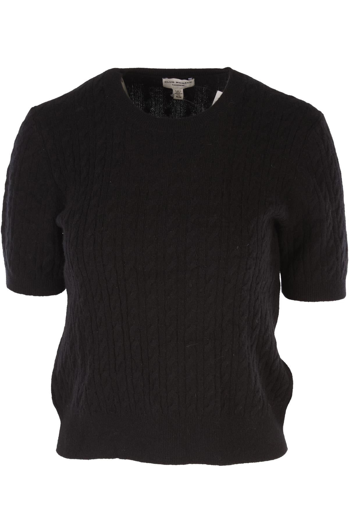 CLUB MONACO BLACK CASHMERE SWEATER MEDIUM