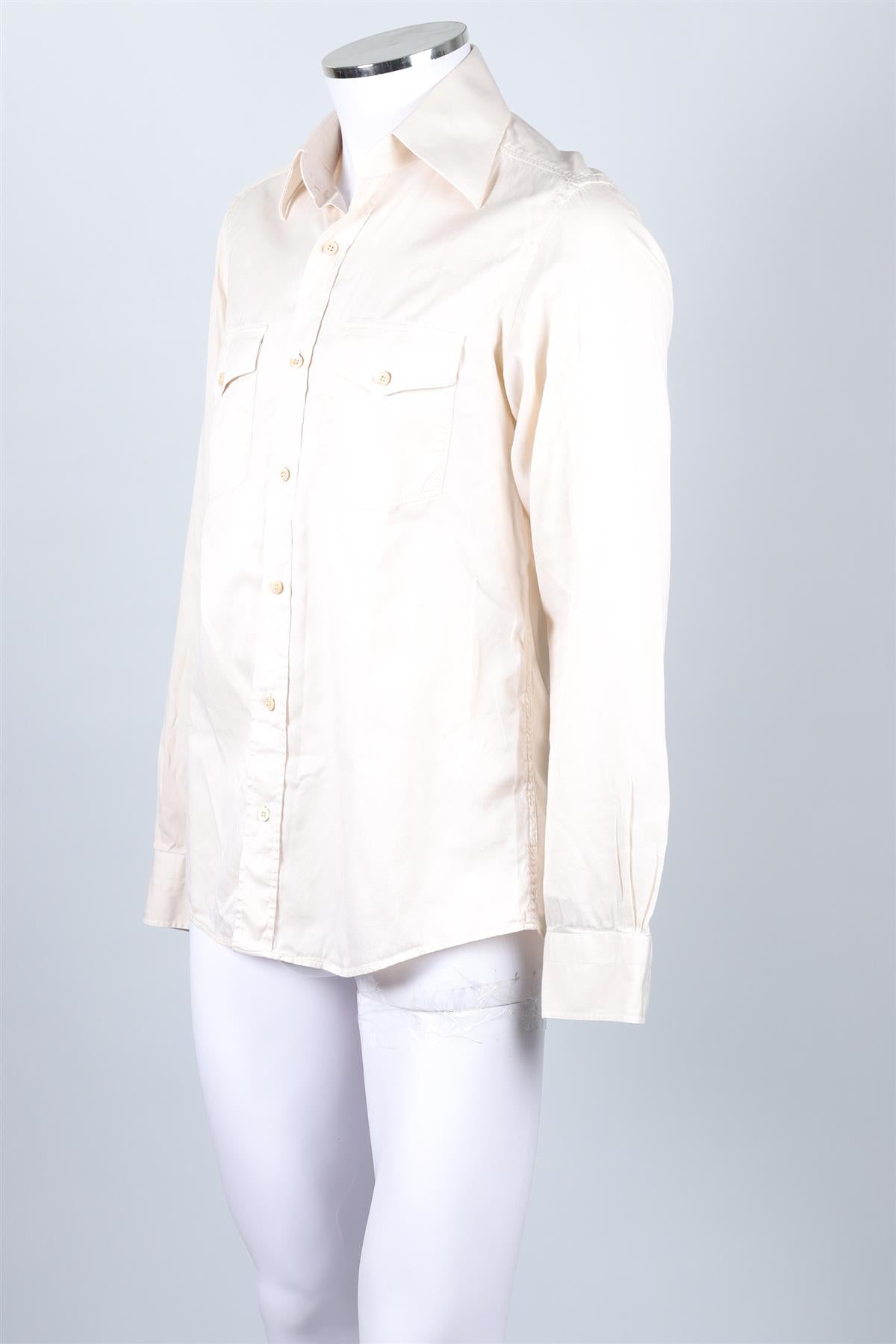 TOM FORD CREAM MEN'S COTTON SHIRT UK/US CHEST 40