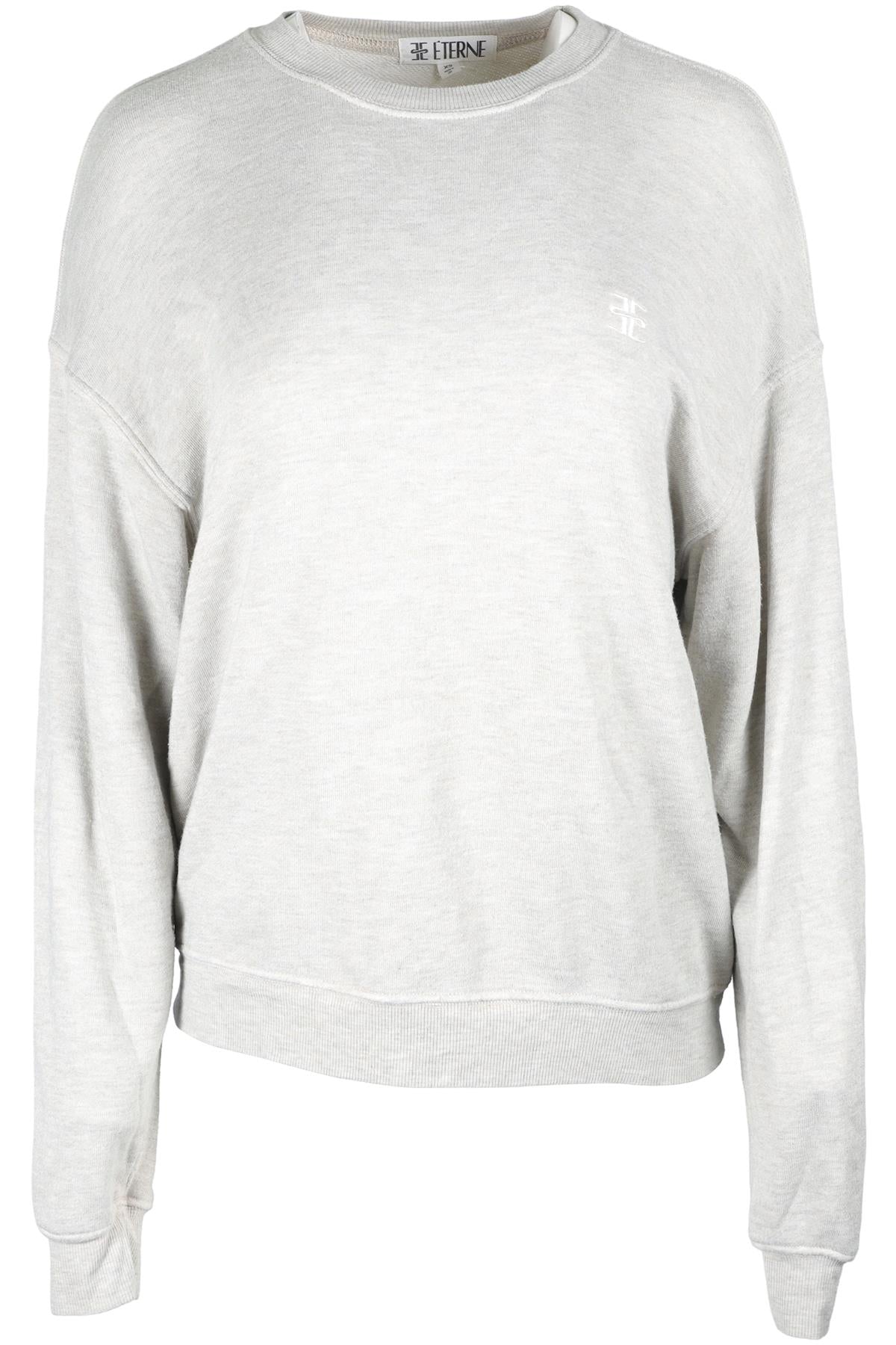 ETERNE GREY COTTON SWEATSHIRT XSMALL
