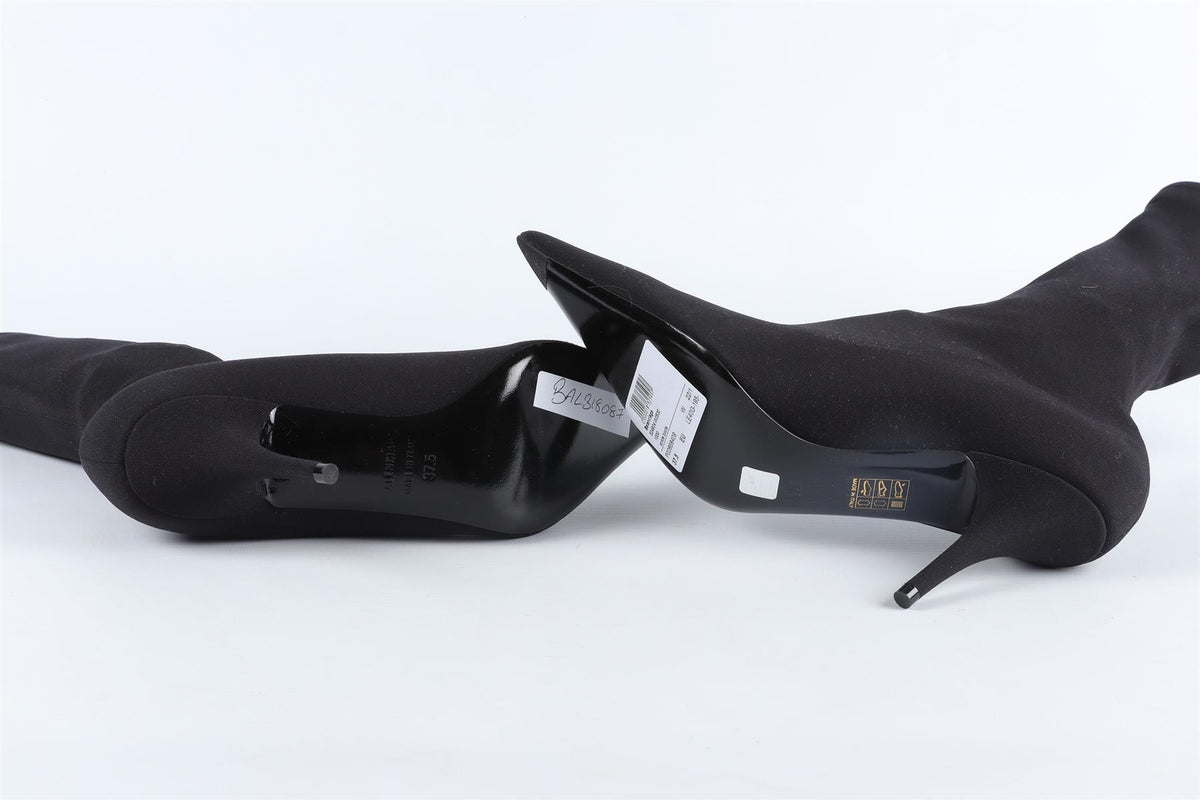 BALENCIAGA BLACK KNIFE ANKLE BOOTS EU 37.5 UK 4.5 US 7.5