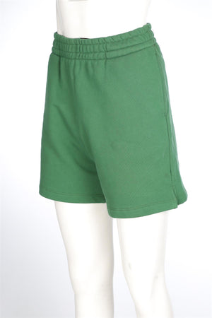 REFORMATION GREEN COTTON SHORTS LARGE