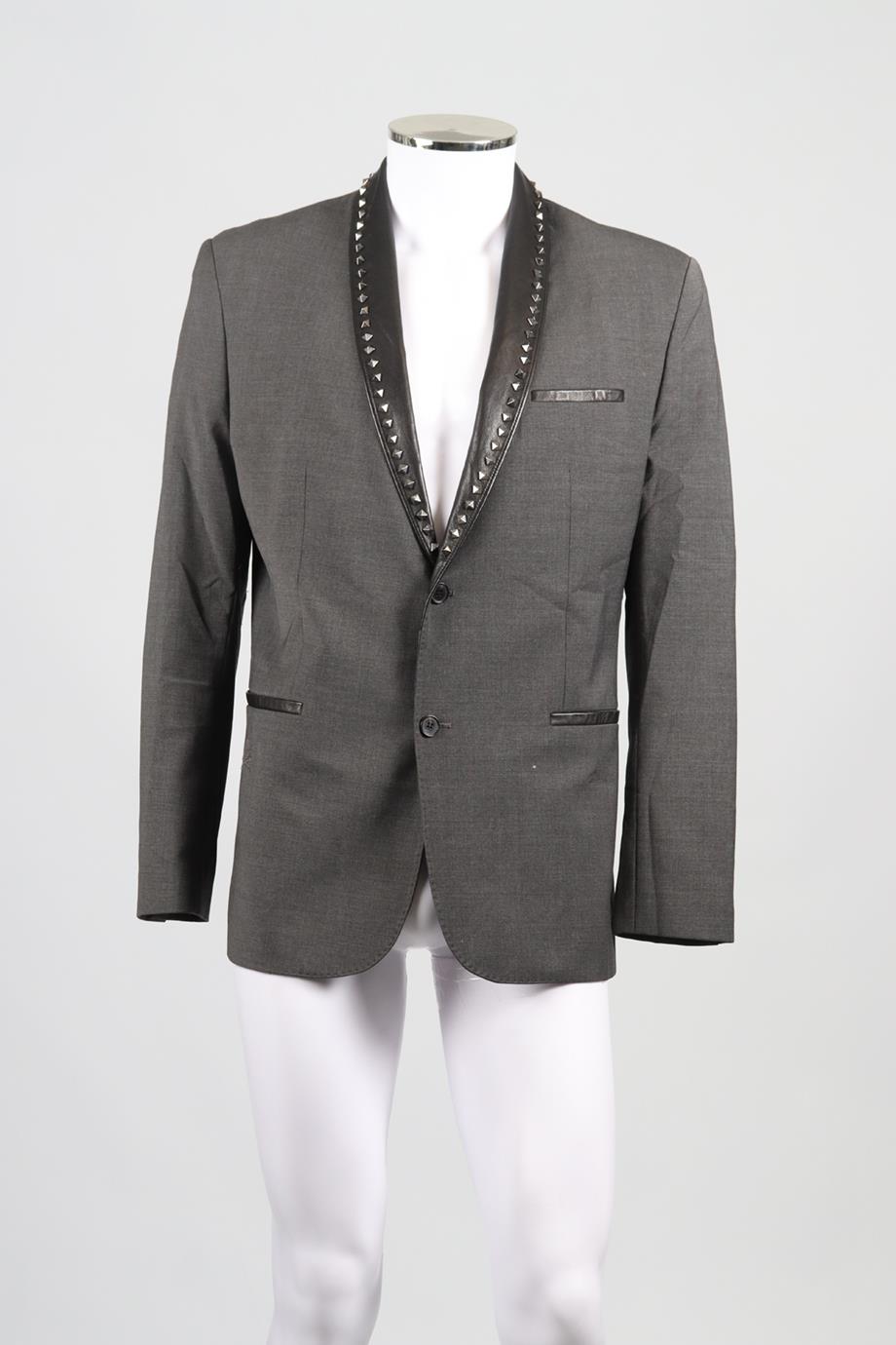 PHILLIP PLEIN MEN'S WOOL BLEND BLAZER XLARGE