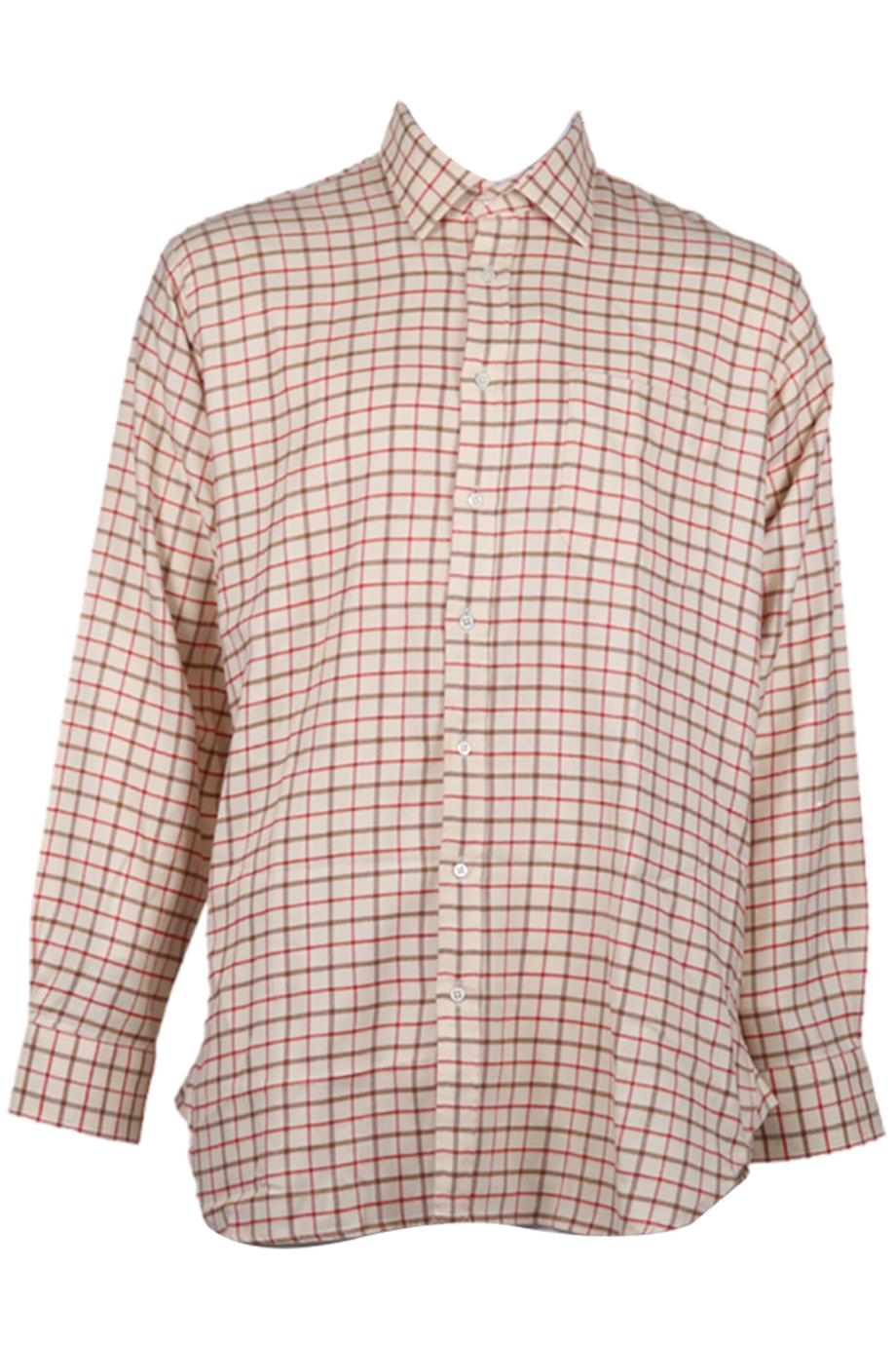 PURDEY MEN'S CHECKED COTTON SHIRT UK/US CHEST 36