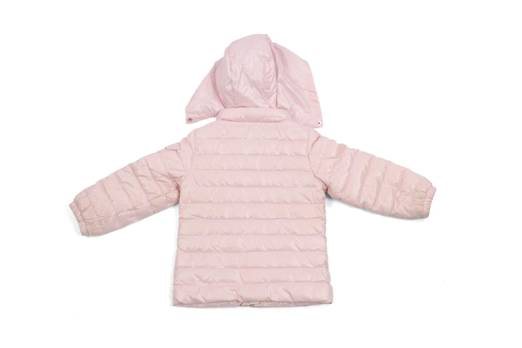 MONCLER PINK KIDS GIRLS JACKET 2 YEARS