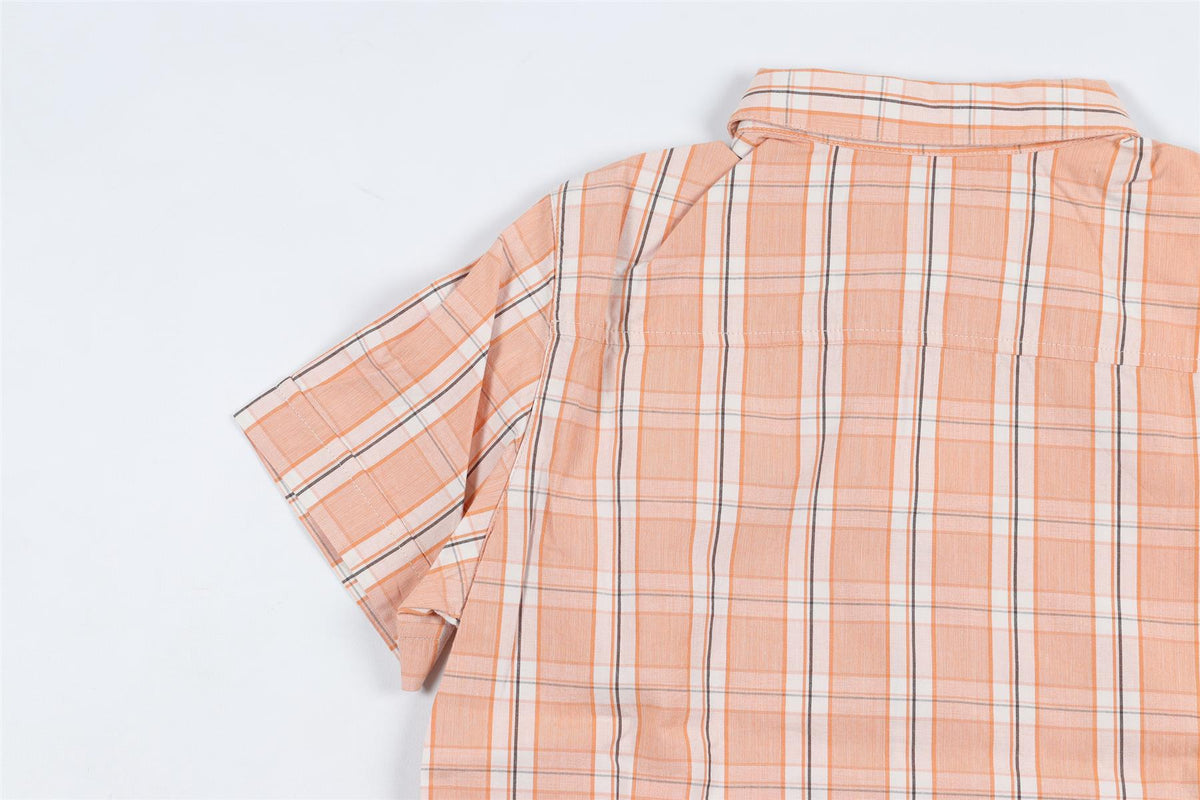 BONPOINT ORANGE KIDS BOYS SHIRT 6 YEARS