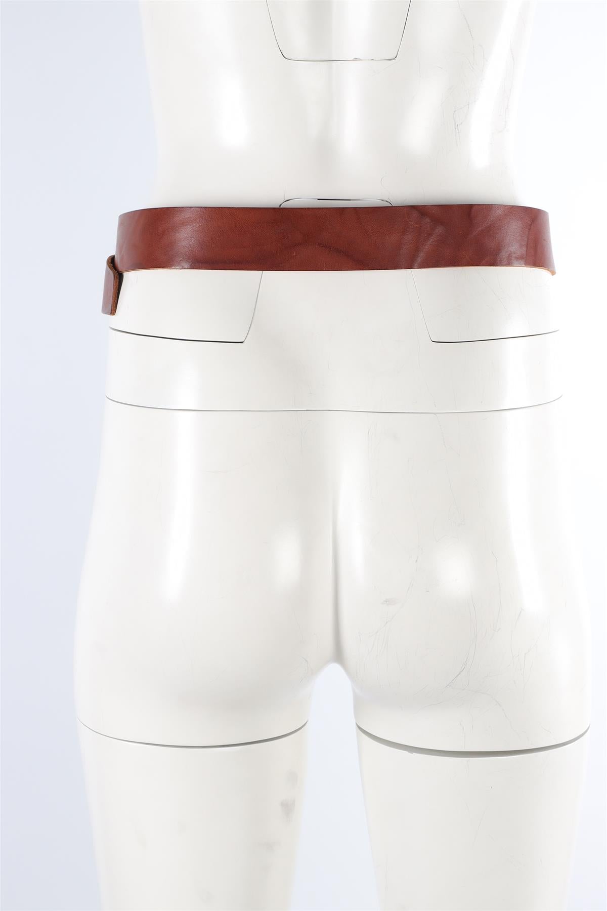 ISABEL MARANT BROWN LEATHER BELT MEDIUM
