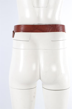 ISABEL MARANT BROWN LEATHER BELT MEDIUM