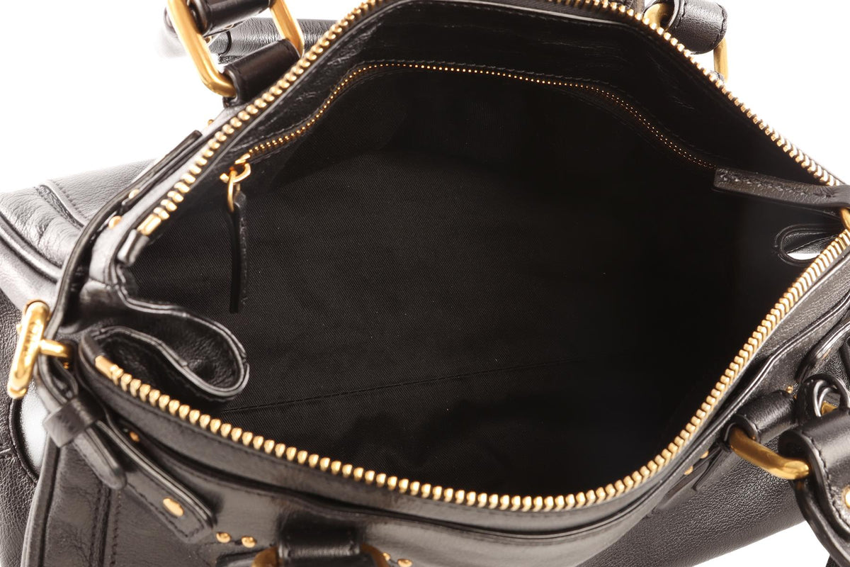CHLOÉ BLACK 2026 PADDINGTON LEATHER TOTE BAG
