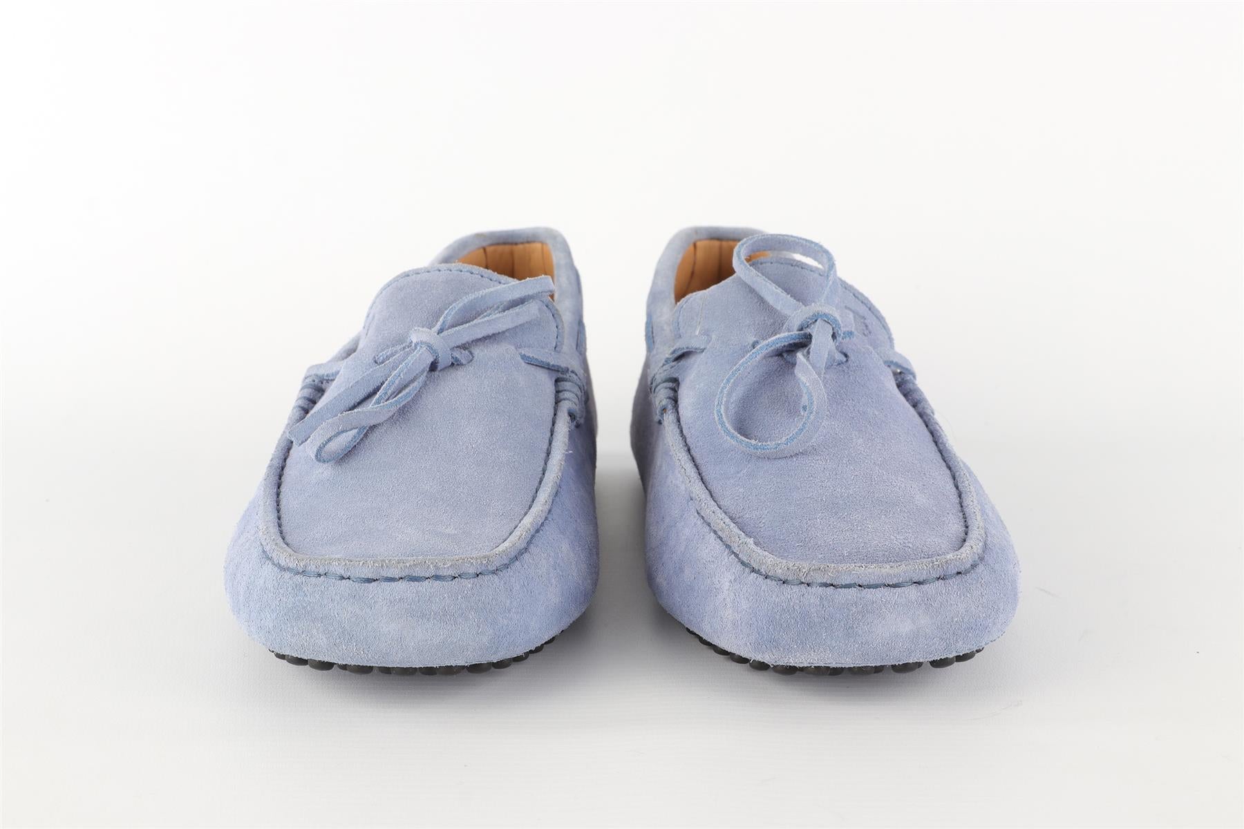 TOD'S BLUE MEN'S SUEDE LOAFERS EU 41.5 UK 7.5 US 8.5