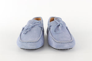 TOD'S BLUE MEN'S SUEDE LOAFERS EU 41.5 UK 7.5 US 8.5
