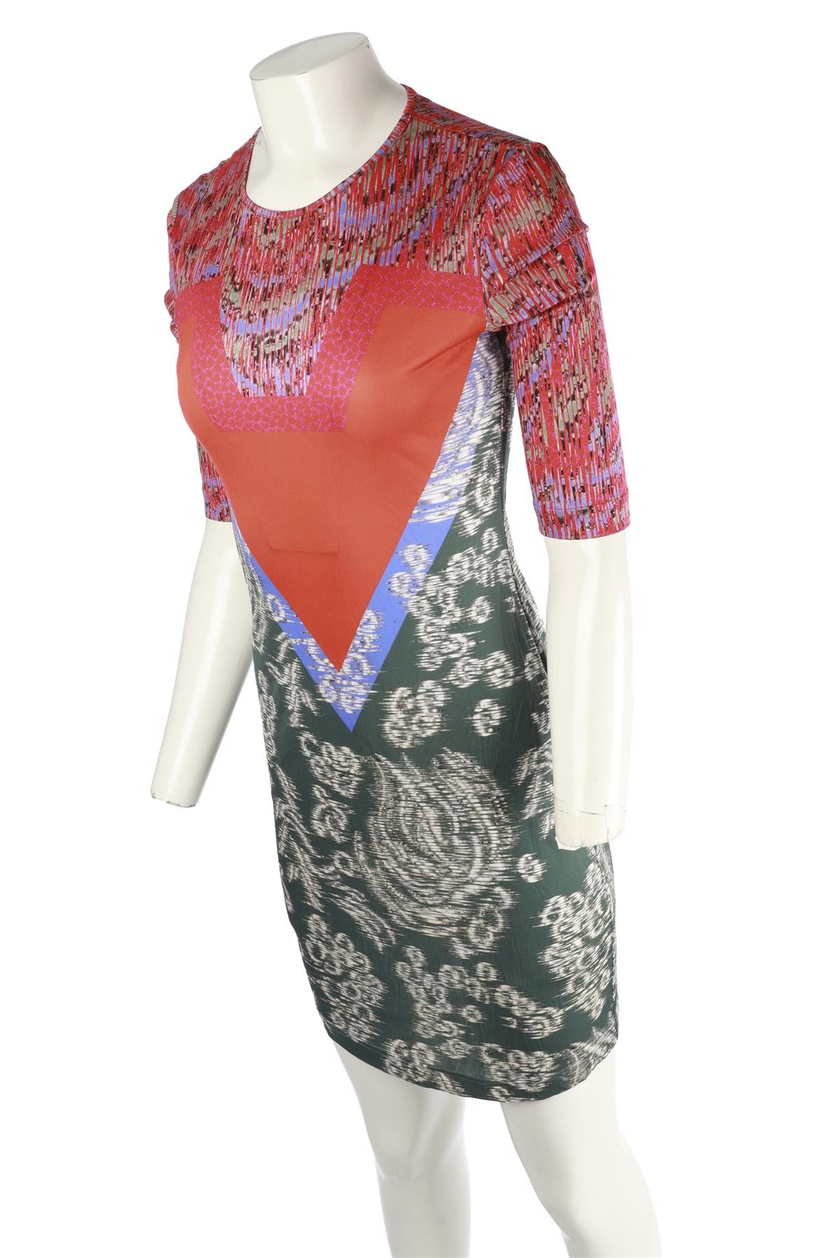 PETER PILOTTO MULTI SILK MINI DRESS UK 8