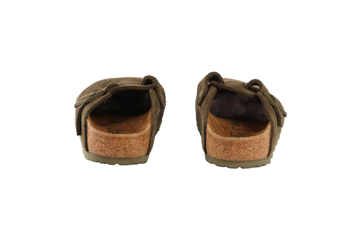 BIRKENSTOCK GREEN SUEDE MULES EU 37 UK 4 US 7
