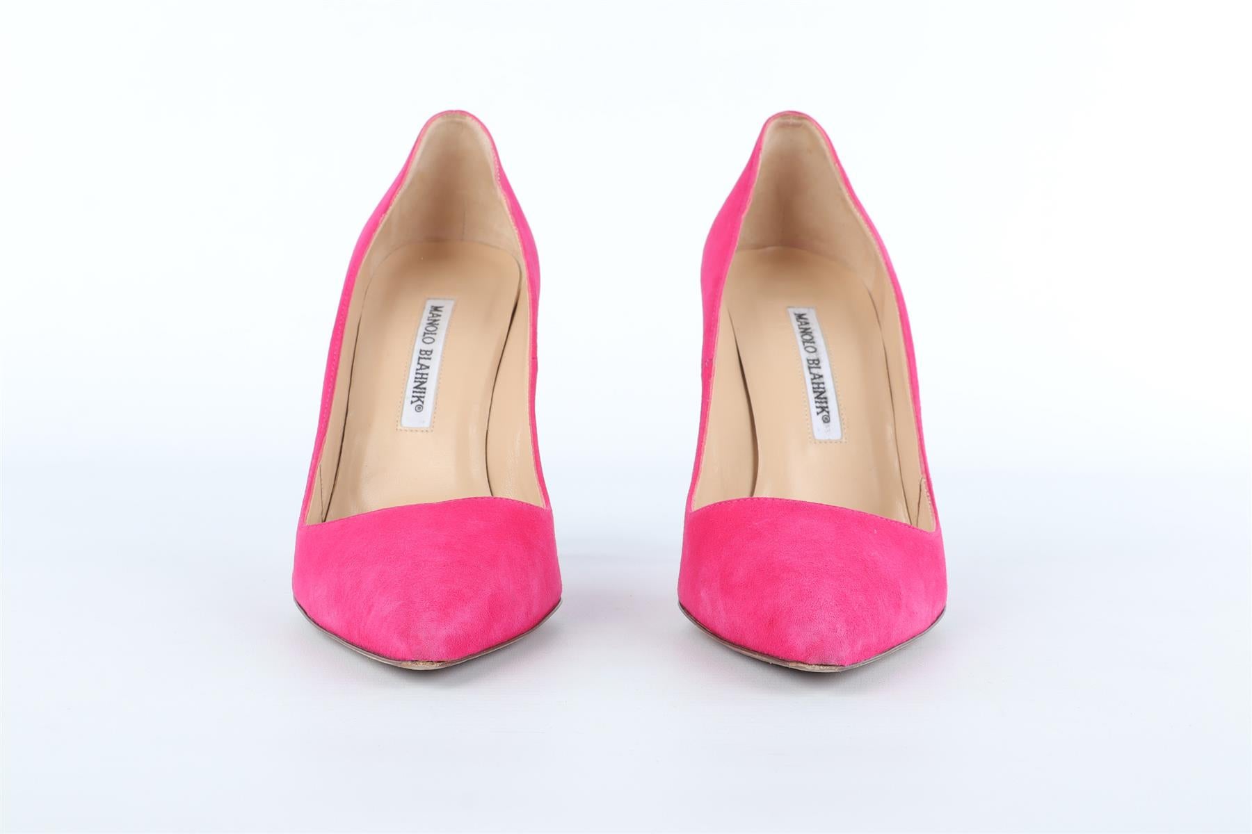 MANOLO BLAHNIK PINK SUEDE PUMPS EU 38 UK 5 US 8