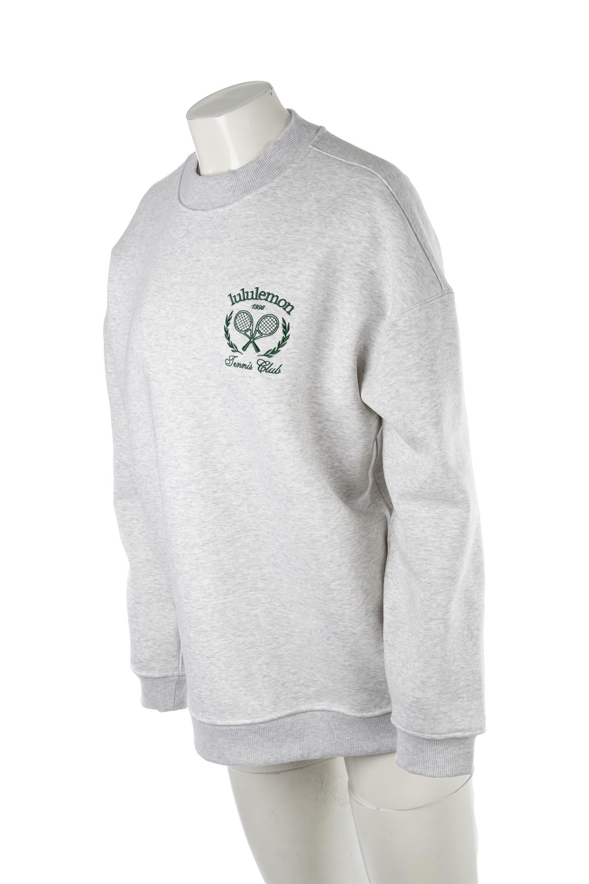 LULULEMON GREY COTTON SWEATSHIRT MEDIUM