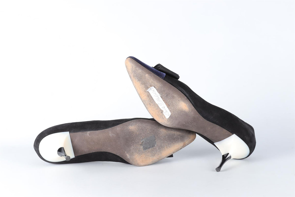 GIAMBATTISTA VALLI BLACK SUEDE PUMPS EU 39.5 UK 6.5 US 9.5