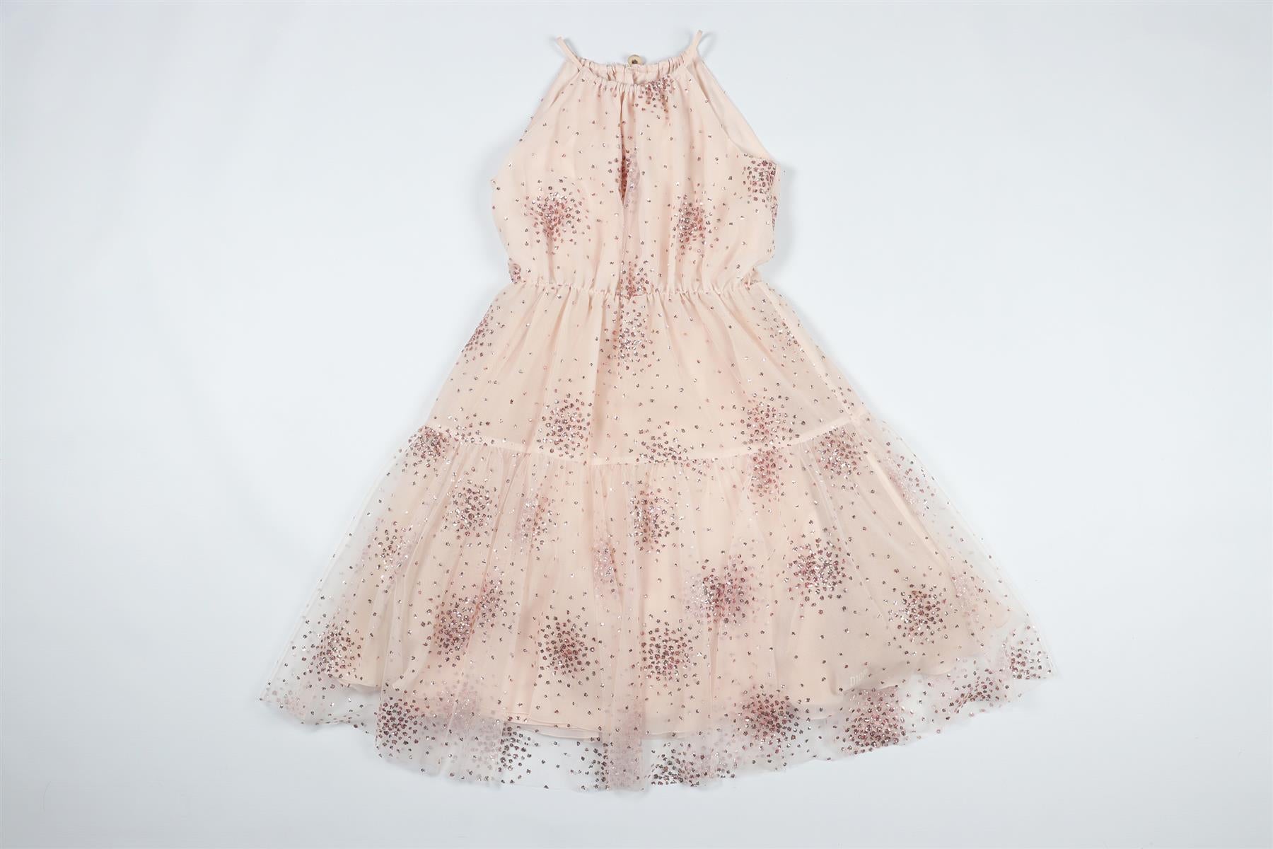 CHRISTIAN DIOR CRYSTAL PINK KIDS GIRLS DRESS 8 YEARS