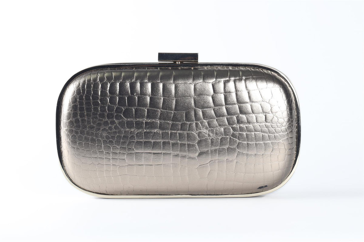 ANYA HINDMARCH GOLD LEATHER CLUTCH