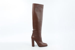 FABIANA FILIPPI BROWN LEATHER KNEE HIGH BOOTS EU 38 UK 5 US 8