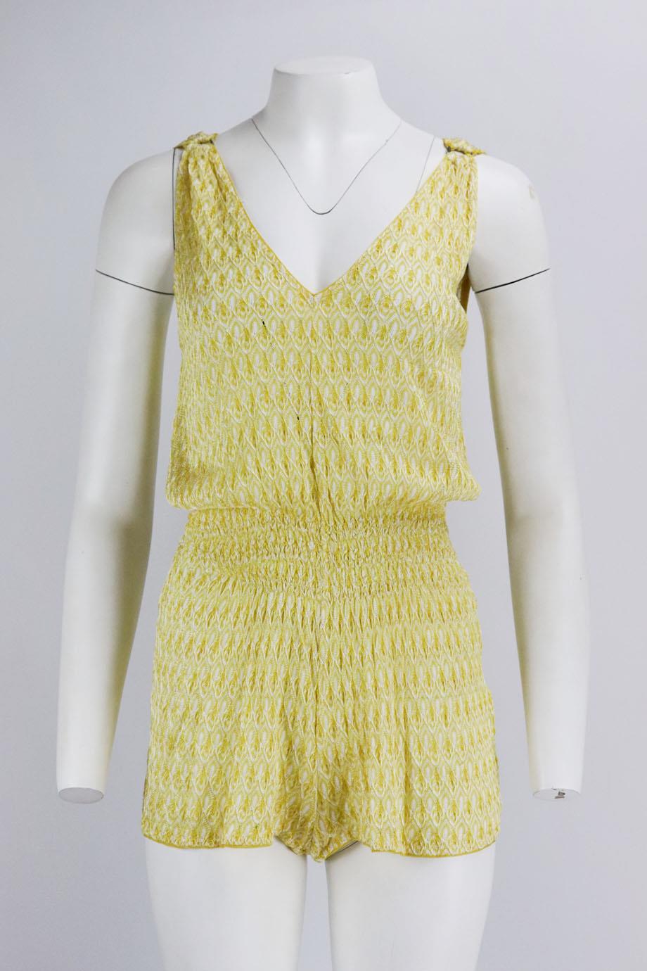 MISSONI MARE CROCHET KNIT PLAYSUIT IT 40 UK 8
