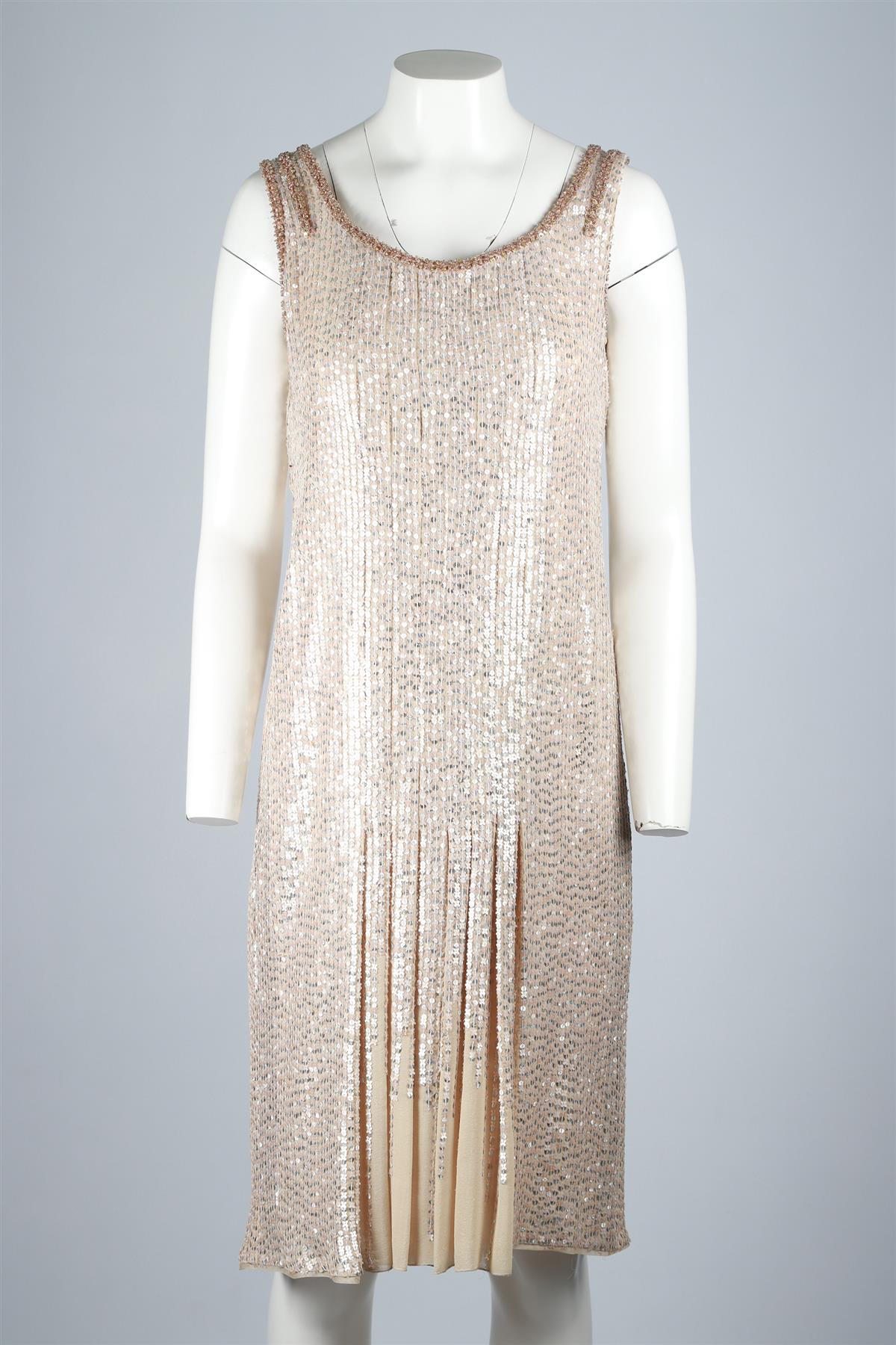 JACQUES AZAGURY GOLD SILK MIDI DRESS UK 12