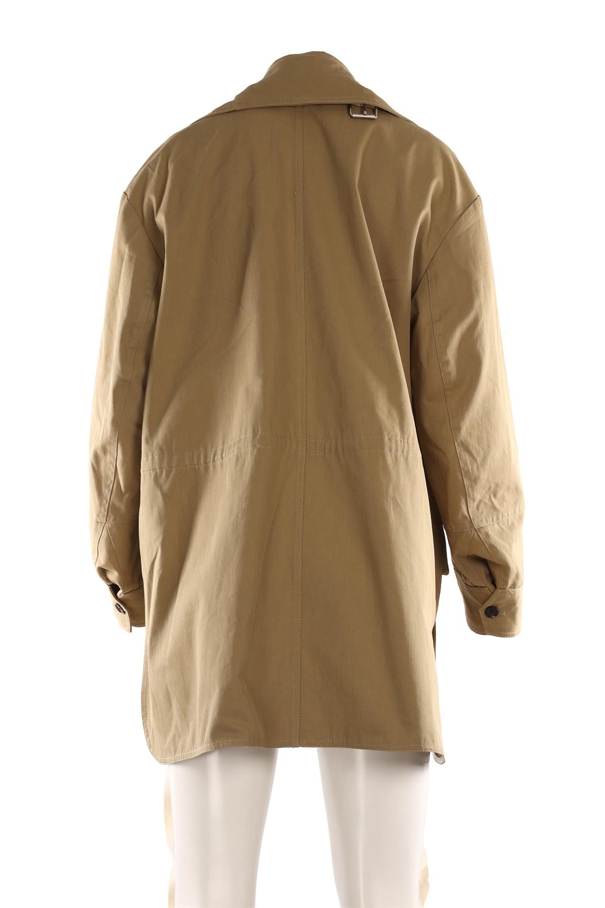 CO GREEN COTTON COAT LARGE