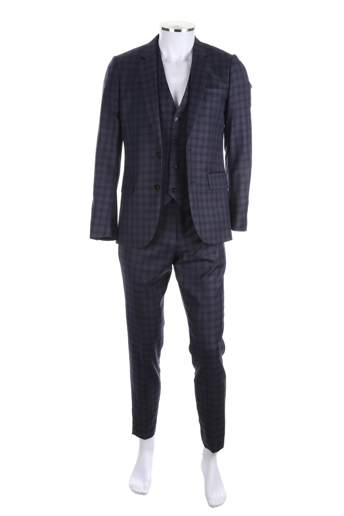 PAUL SMITH BLUE MENS WOOL SUIT UK/US 36 FR 36 IT 46