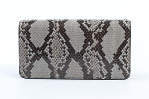 PRADA GREY PYTHON SHOULDER BAG