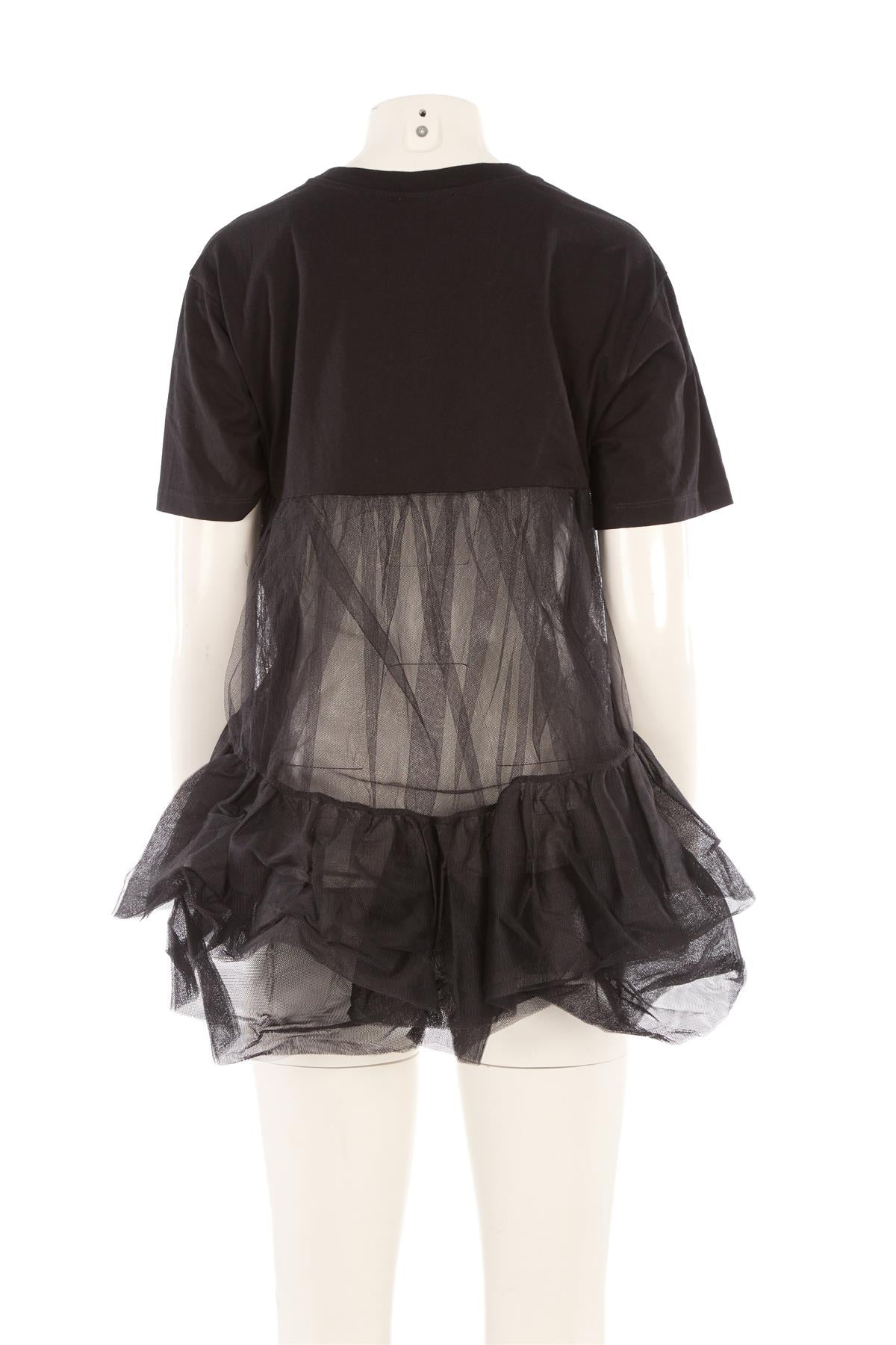 ALEXANDER MCQUEEN BLACK COTTON T-SHIRT MEDIUM